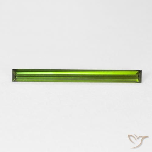 0.85ct Natural Earthy Green Tourmaline, Baguette, VVS
