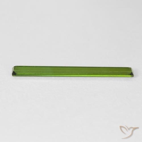 Tourmaline Gemstone in 21.4 x 2.1 mm Size for Sale, Tourmaline Stone in Earthy Green Color