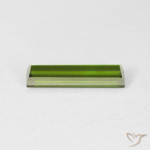 Tourmaline Gemstone in 11.4 x 3.2 mm Size for Sale, Tourmaline Stone in Dark Green Color