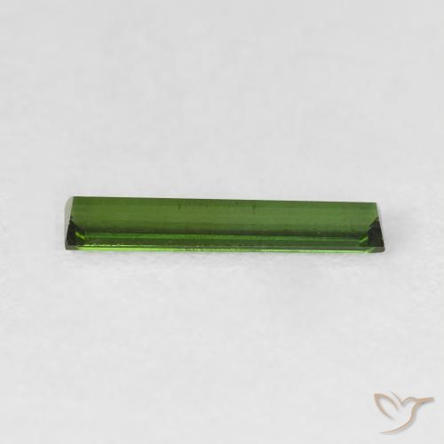 Tourmaline Gemstone in 12.8 x 2.5 mm Size for Sale, Tourmaline Stone in Dark Green Color