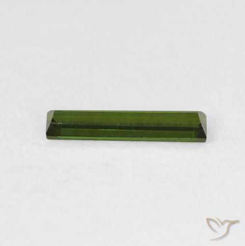 Tourmaline Gemstone in 9.6 x 2.4 mm Size for Sale, Tourmaline Stone in Earthy Green Color
