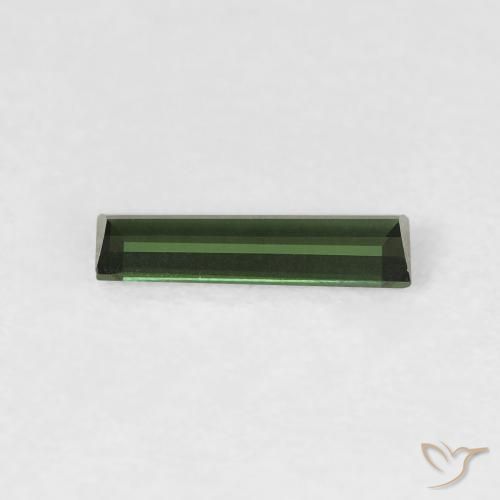 Tourmaline Gemstone in 9 x 2.8 mm Size for Sale, Tourmaline Stone in Forest Green Color
