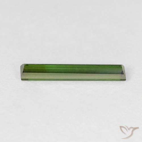 Tourmaline Gemstone in 13.7 x 2.5 mm Size for Sale, Tourmaline Stone in Forest Green Color