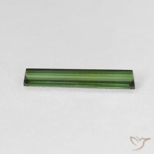 Tourmaline Gemstone in 14.6 x 2.8 mm Size for Sale, Tourmaline Stone in Forest Green Color