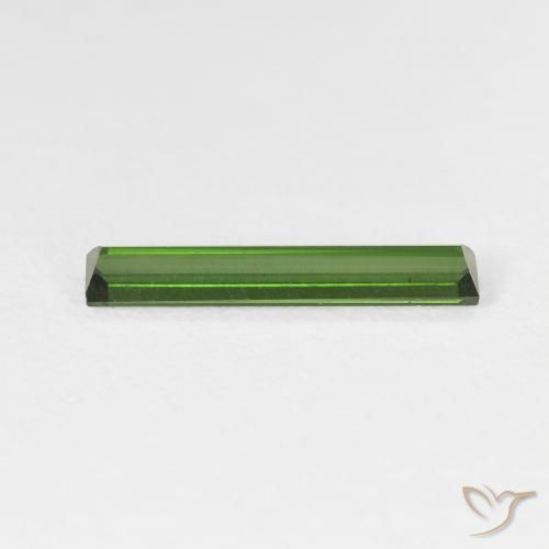 Tourmaline Gemstone in 15 x 3 mm Size for Sale, Tourmaline Stone in Earthy Green Color