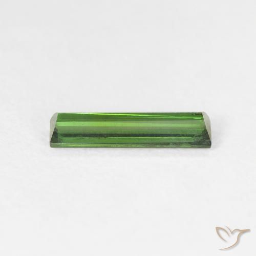 Tourmaline Gemstone in 10.5 x 2.8 mm Size for Sale, Tourmaline Stone in Medium Dark-Green Color