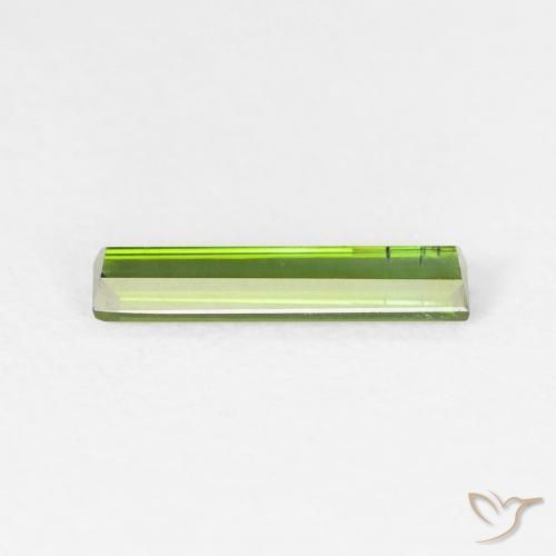 Tourmaline Gemstone in 10.6 x 2.3 mm Size for Sale, Tourmaline Stone in Yellowish Green Color