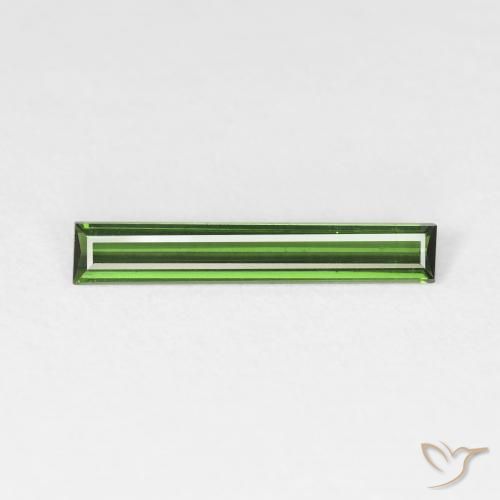 0.83ct Natural Forest Green Tourmaline, Baguette, VS