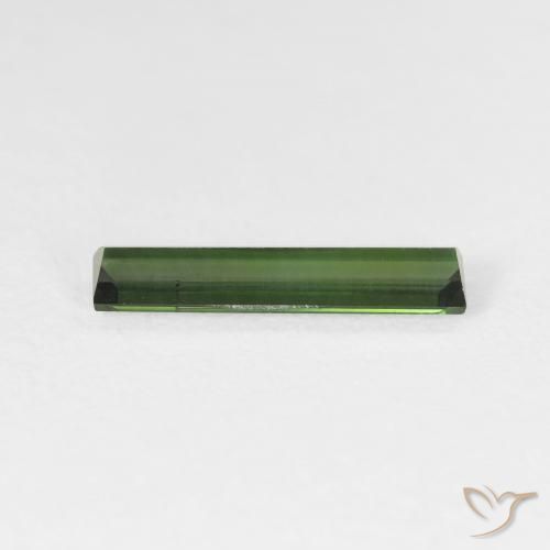 Tourmaline Gemstone in 14.5 x 3.2 mm Size for Sale, Tourmaline Stone in Medium Dark-Green Color