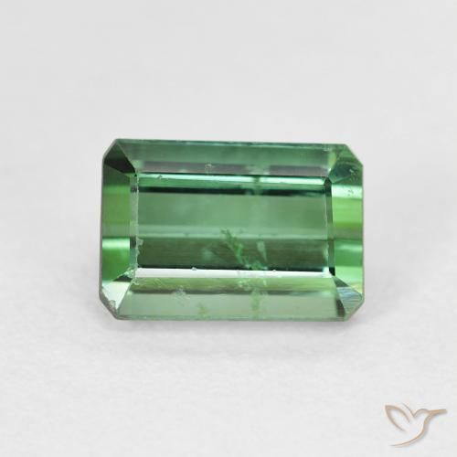 2.51ct Natural Green Tourmaline, Emerald Cut, VS-SI