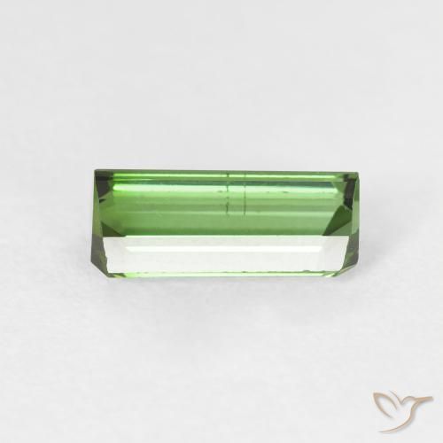 Tourmaline Gemstone in 9.2 x 4.1 mm Size for Sale, Tourmaline Stone in Medium Green Color