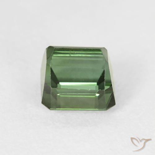 Tourmaline Gemstone in 5.8 x 5.6 mm Size for Sale, Tourmaline Stone in Forest Green Color