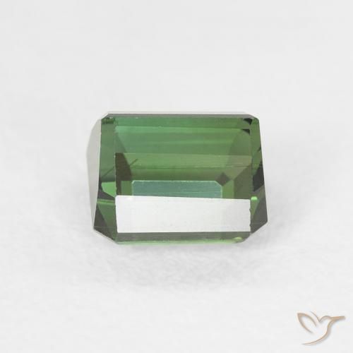 Tourmaline Gemstone in 5.5 x 5.2 mm Size for Sale, Tourmaline Stone in Medium Dark-Green Color