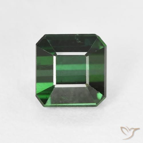 1.72ct Natural Forest Green Tourmaline, Emerald Cut, VS