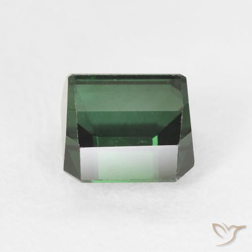 Tourmaline Gemstone in 6.2 x 6.1 mm Size for Sale, Tourmaline Stone in Forest Green Color