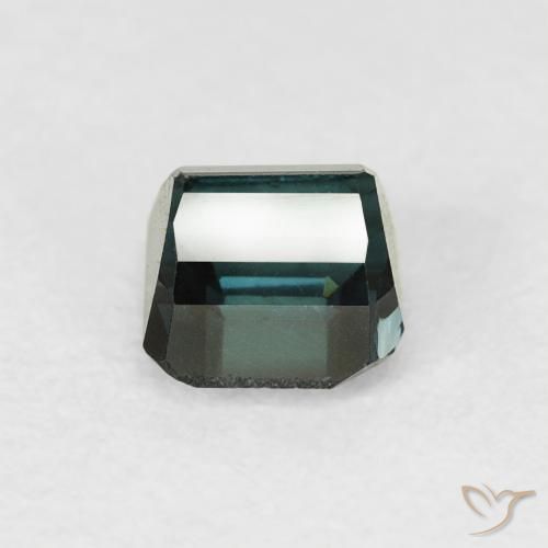 Tourmaline Gemstone in 4.8 x 4.7 mm Size for Sale, Tourmaline Stone in Deep Navy Blue Color