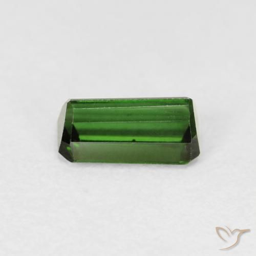 Tourmaline Gemstone in 6.8 x 3.4 mm Size for Sale, Tourmaline Stone in Medium Dark-Green Color