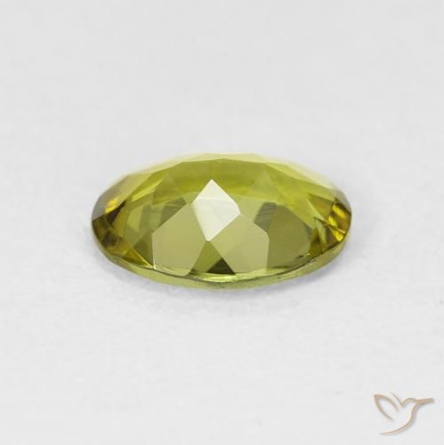 Tourmaline Gemstone in 8 x 6 mm (calibrated) Size for Sale, Tourmaline Stone in Warm Earthy Green Color