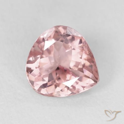 1.48 ct Pink Tourmaline Stone, Natural Tourmaline in Pear Facet Shape for Sale