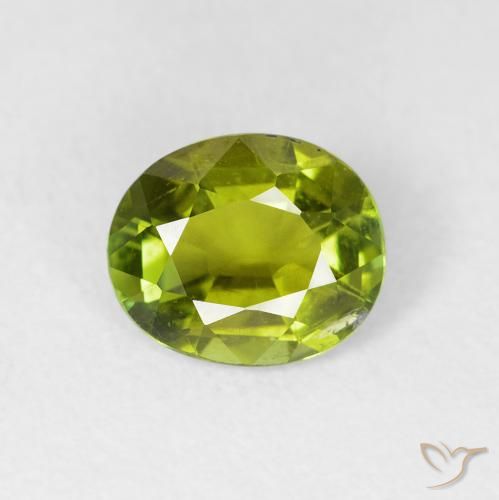 1.43ct Natural Lively Green Tourmaline, Oval, VS