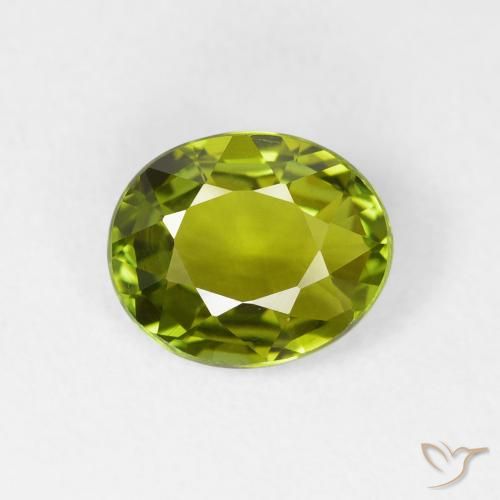 1.65ct Natural Deep Green Tourmaline, Oval, VVS