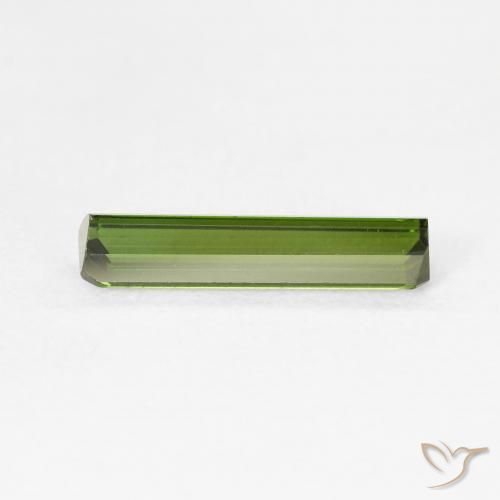 Tourmaline Gemstone in 13.8 x 3.4 mm Size for Sale, Tourmaline Stone in Warm Green Color