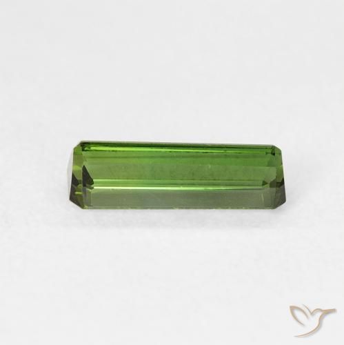 Tourmaline Gemstone in 8.7 x 3.3 mm Size for Sale, Tourmaline Stone in Medium Green Color