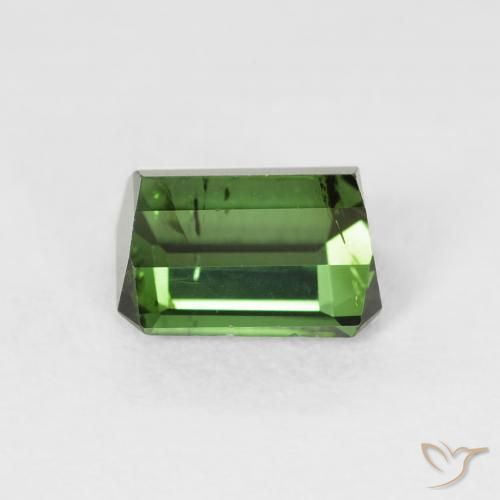 Tourmaline Gemstone in 6.7 x 5.4 mm Size for Sale, Tourmaline Stone in Medium Dark-Green Color