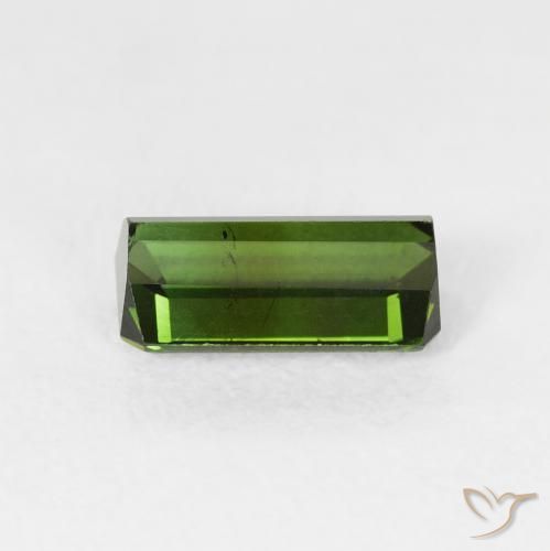 Tourmaline Gemstone in 7.9 x 4.2 mm Size for Sale, Tourmaline Stone in Dark Green Color