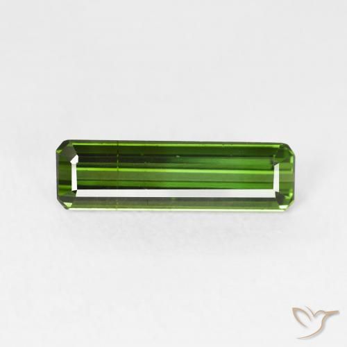 1.36ct Natural Forest Green Tourmaline, Emerald Cut, VS