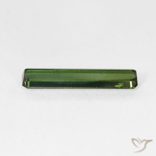 Tourmaline Gemstone in 15.5 x 3.1 mm Size for Sale, Tourmaline Stone in Forest Green Color