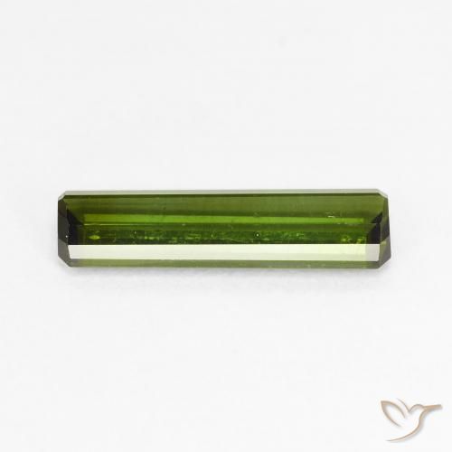 Tourmaline Gemstone in 15.1 x 4.4 mm Size for Sale, Tourmaline Stone in Earth Green Color