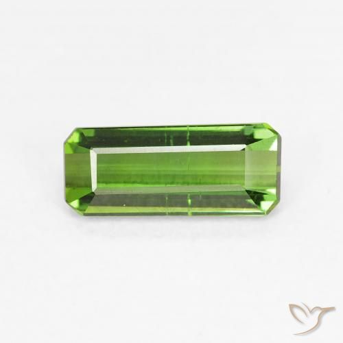 0.73ct Natural Forest Green Tourmaline, Emerald Cut, VS