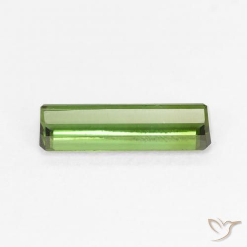 Tourmaline Gemstone in 11.1 x 3.6 mm Size for Sale, Tourmaline Stone in Medium Green Color