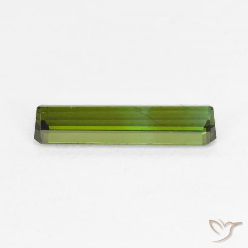 Tourmaline Gemstone in 12.3 x 3.2 mm Size for Sale, Tourmaline Stone in Earth Green Color