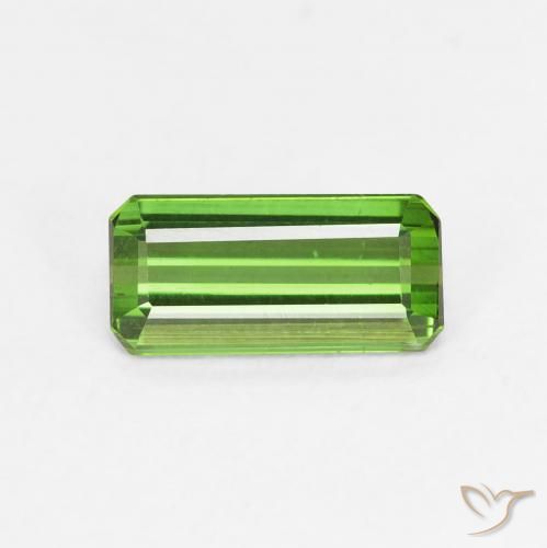 0.89ct Natural Deep Green Tourmaline, Emerald Cut, VVS-VS