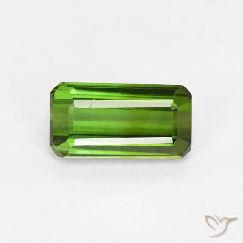 0.68ct Natural Forest Green Tourmaline, Emerald Cut, VVS-VS