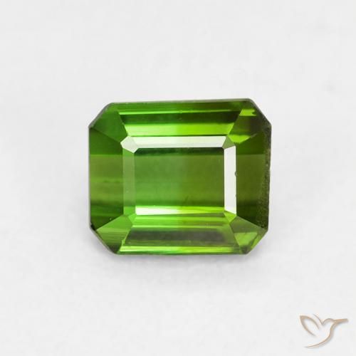 0.61ct Natural Deep Green Tourmaline, Emerald Cut, VVS-VS