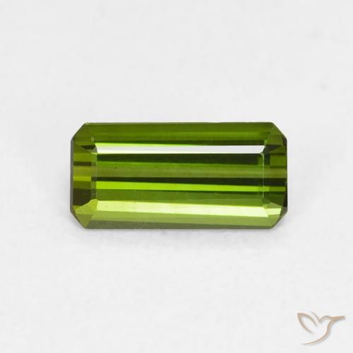 0.63ct Natural Forest Green Tourmaline, Emerald Cut, VVS-VS