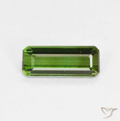 0.82ct Natural Dark Green Tourmaline, Emerald Cut, VVS-VS