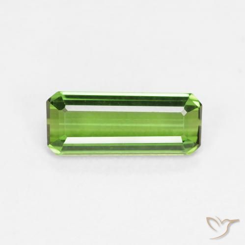 0.98ct Natural Forest Green Tourmaline, Emerald Cut, VVS-VS