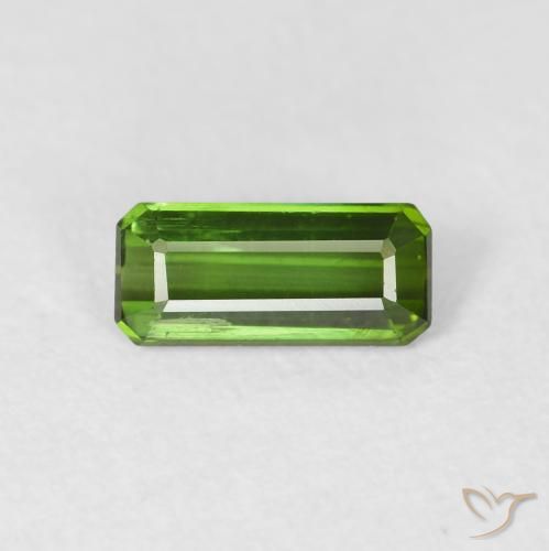 0.80ct Natural Deep Green Tourmaline, Emerald Cut, VVS-VS