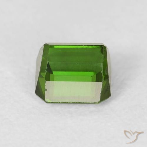 Tourmaline Gemstone in 4.9 x 4.8 mm Size for Sale, Tourmaline Stone in Medium Green Color