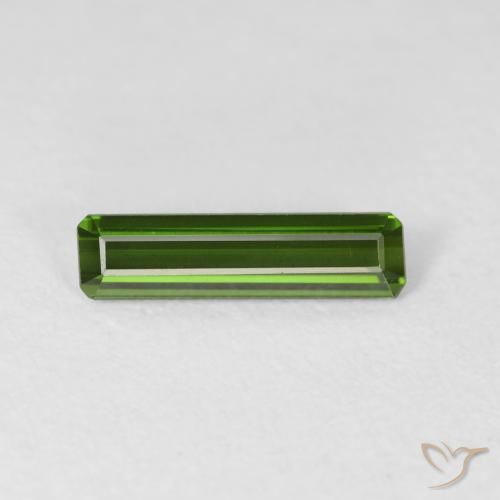0.98ct Natural Forest Green Tourmaline, Emerald Cut, VVS-VS