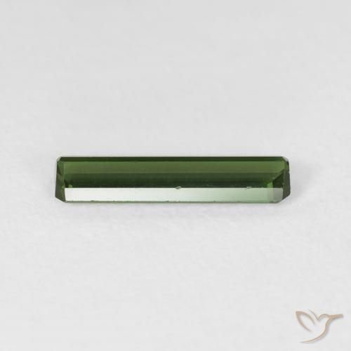 Tourmaline Gemstone in 12.6 x 3.2 mm Size for Sale, Tourmaline Stone in Dark Green Color