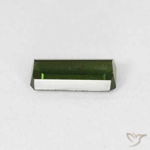 Tourmaline Gemstone in 8.4 x 3.9 mm Size for Sale, Tourmaline Stone in Earthy Green Color