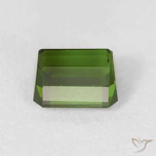 Tourmaline Gemstone in 5.4 x 4.4 mm Size for Sale, Tourmaline Stone in Earthy Green Color
