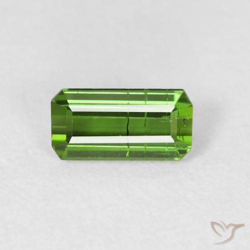 0.74ct Natural Deep Green Tourmaline, Emerald Cut, SI