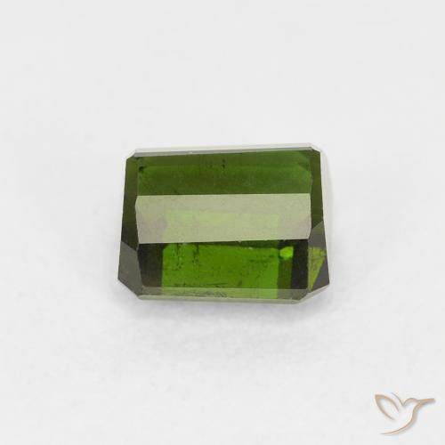 Tourmaline Gemstone in 5.4 x 5.2 mm Size for Sale, Tourmaline Stone in Dark Green Color