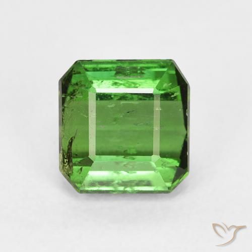 1.71ct Natural Forest Green Tourmaline, Emerald Cut, VS-SI